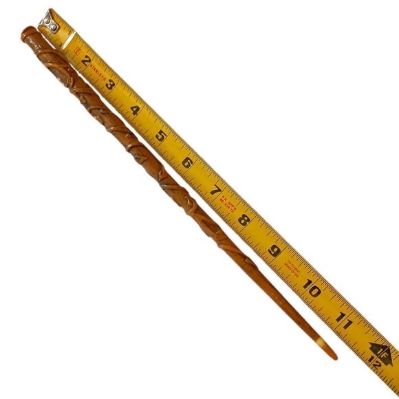 Hermione Granger Wand Magic Harry Potter Series Hard Plastic Textured Brown - Picture 2 of 10